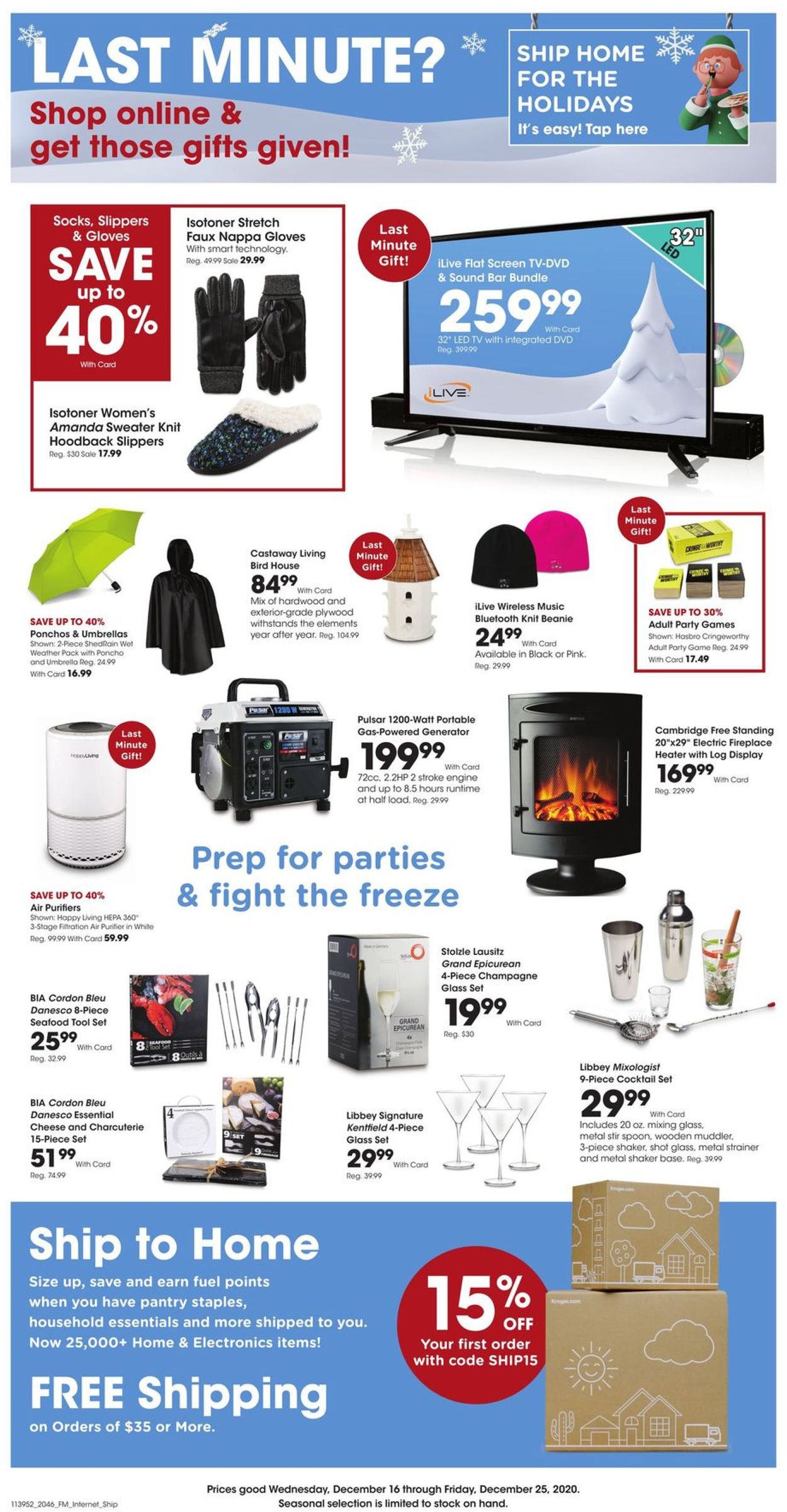 Kroger Ad from 12/16/2020