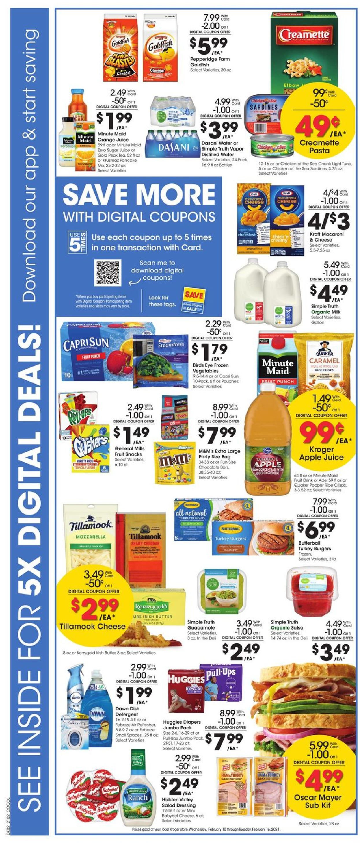 Kroger Ad from 02/10/2021