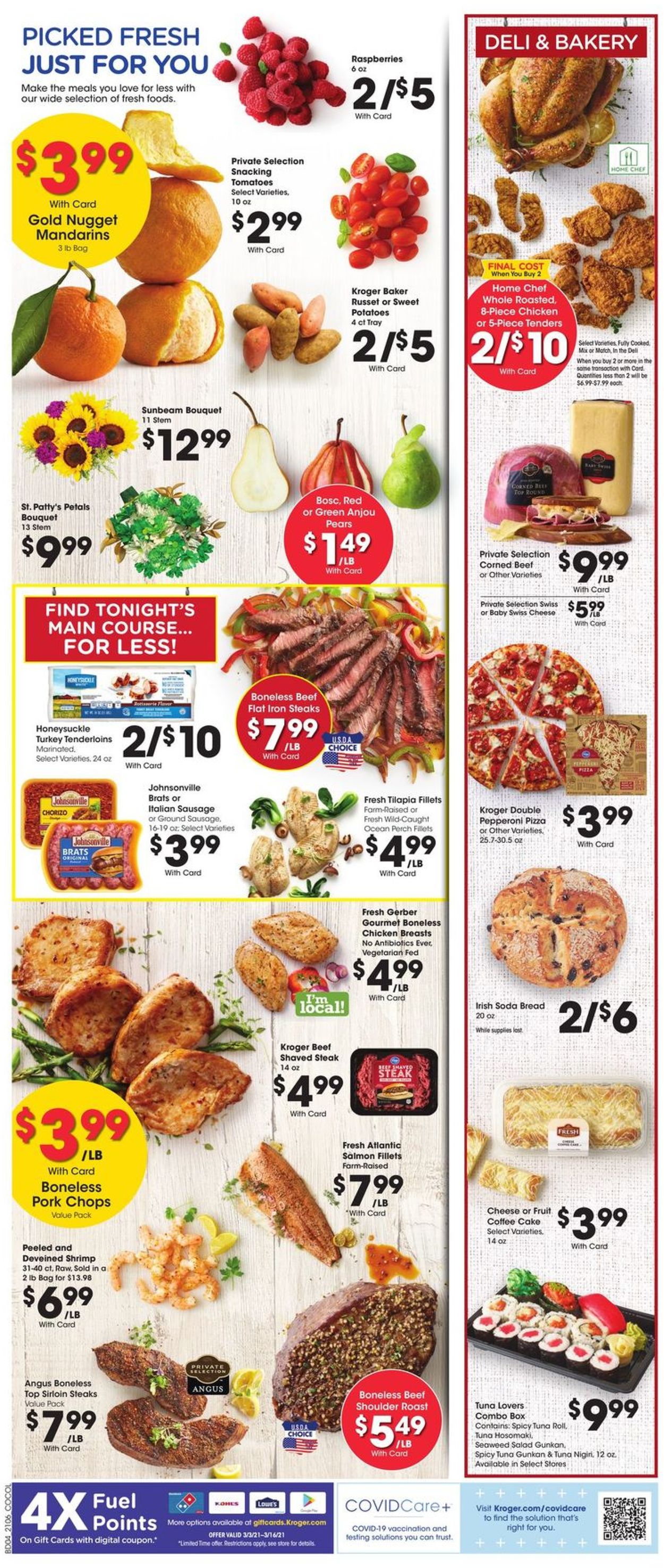 Kroger Ad from 03/10/2021