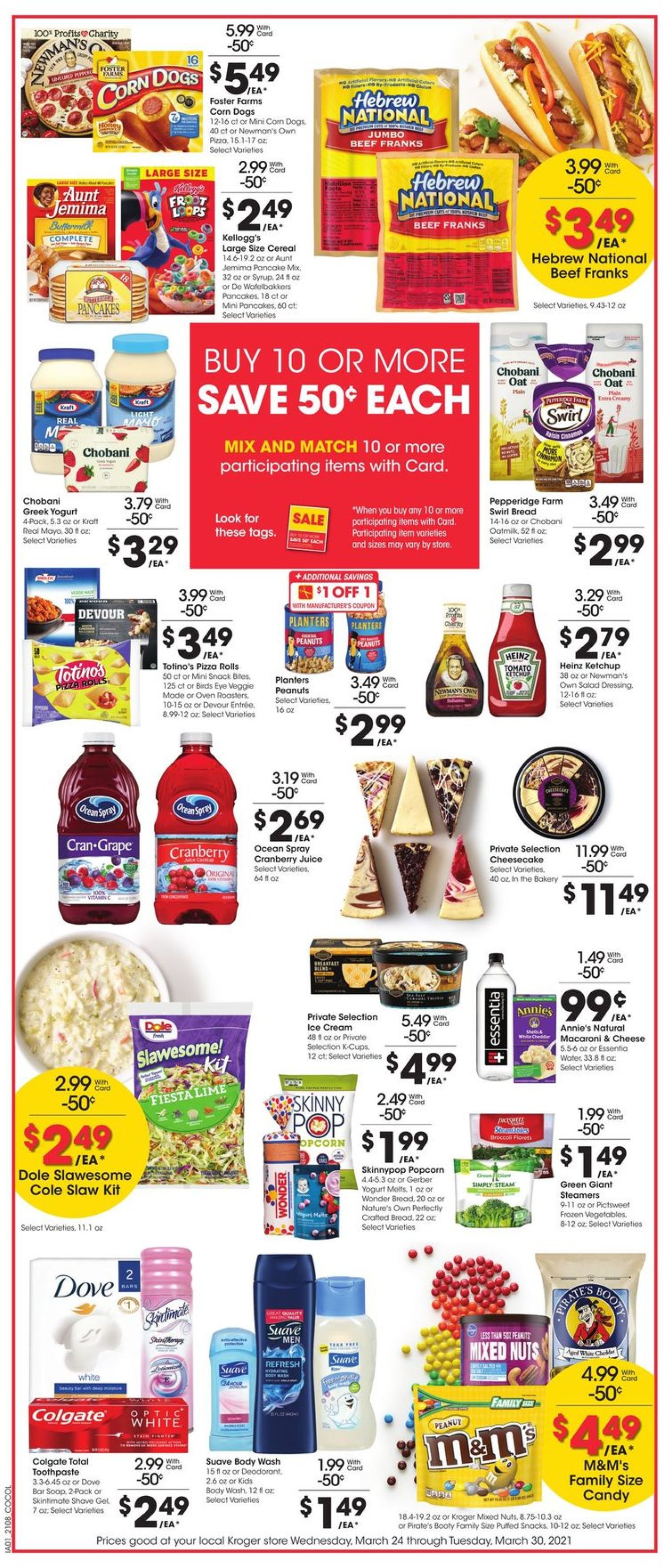 Kroger Ad from 03/24/2021