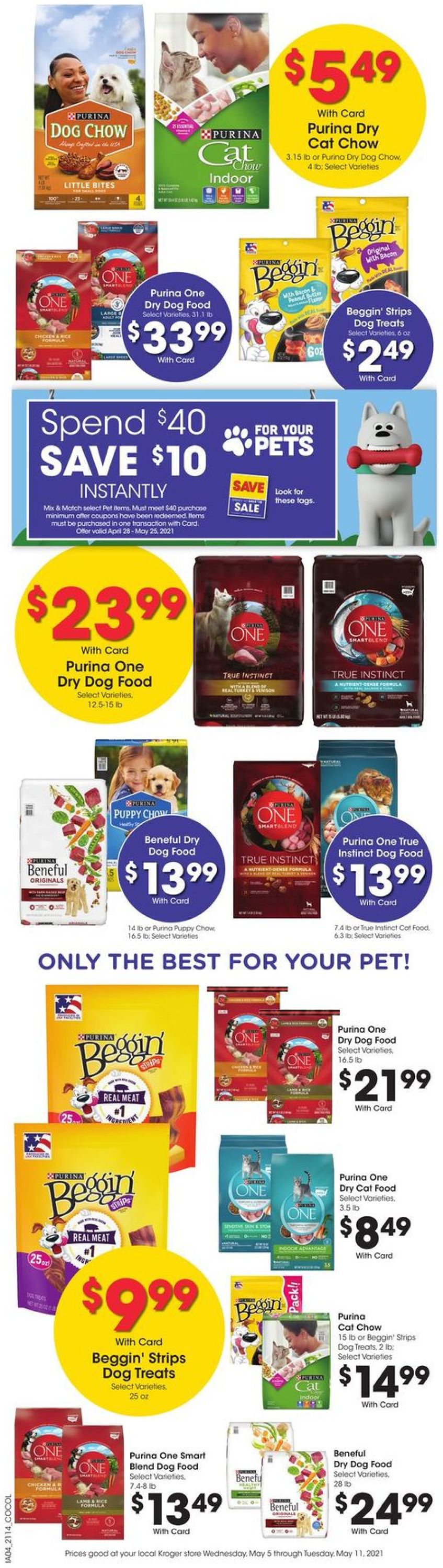 Kroger Ad from 05/05/2021