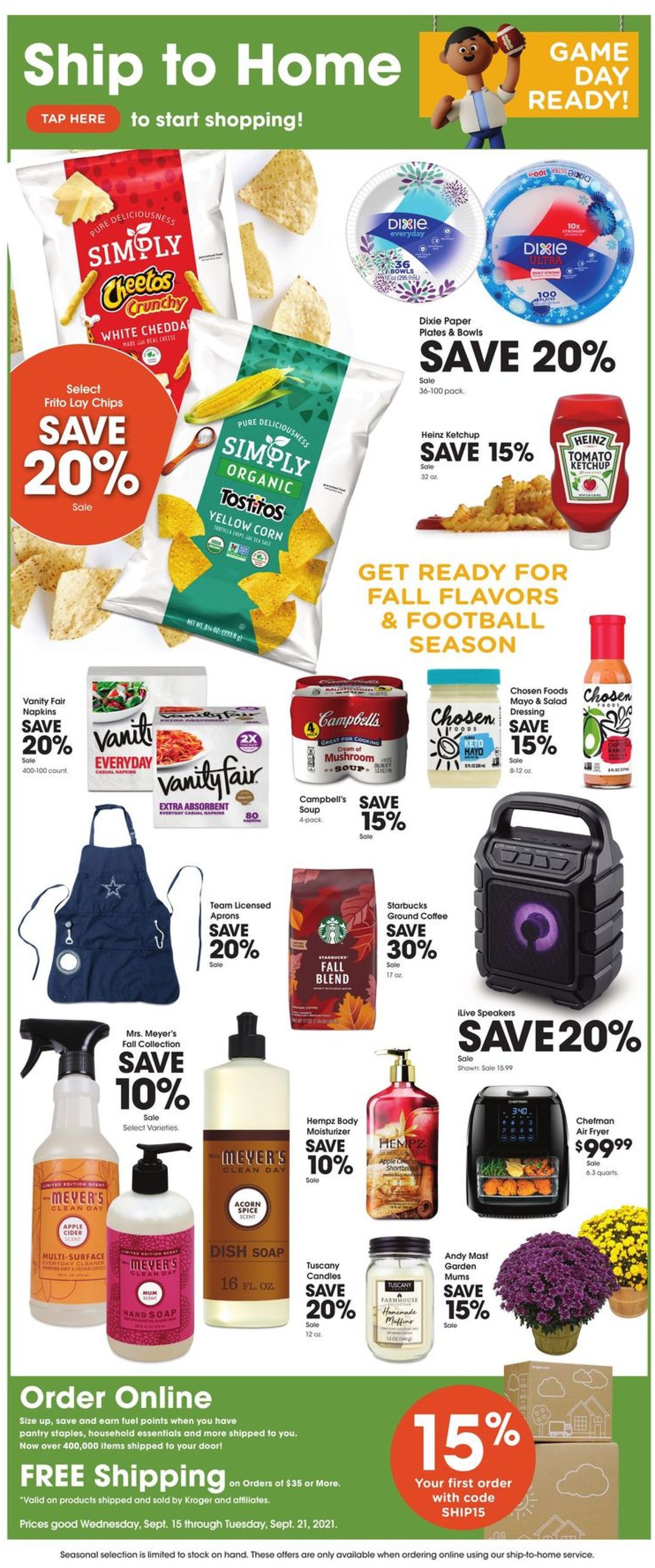 Kroger Ad from 09/15/2021