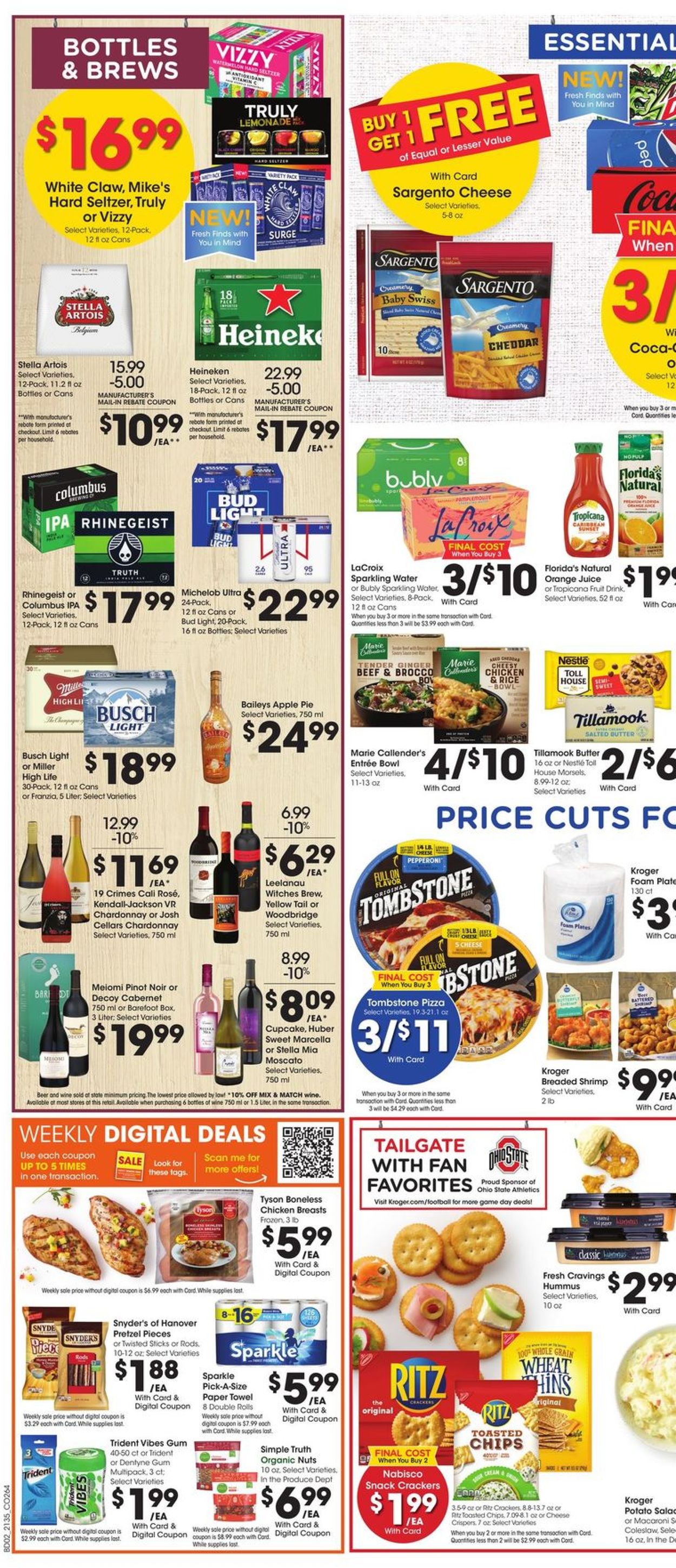 Kroger Ad from 09/29/2021