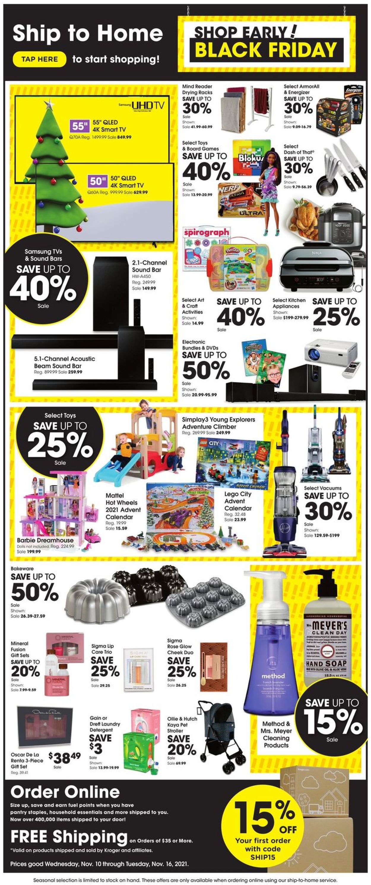Kroger Ad from 11/10/2021