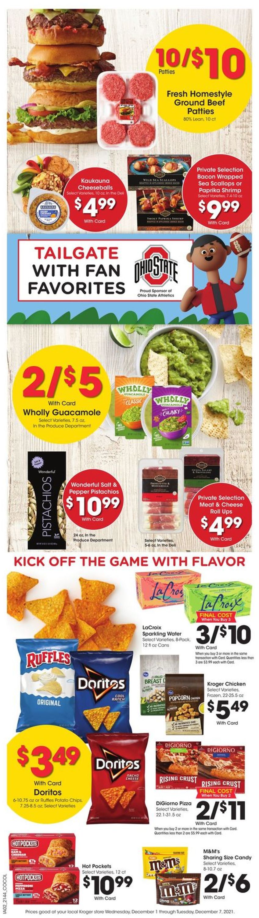 Kroger Ad from 12/01/2021