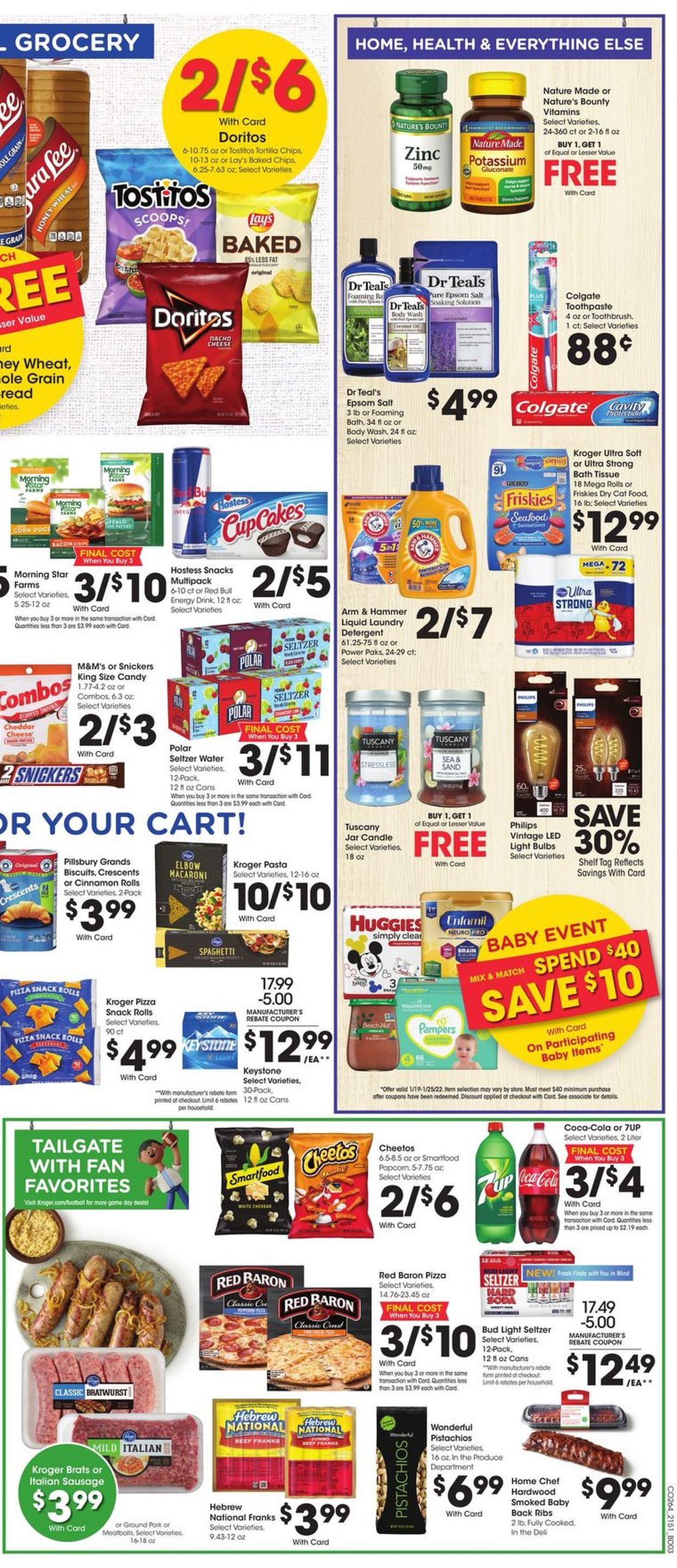 Kroger Ad from 01/19/2022