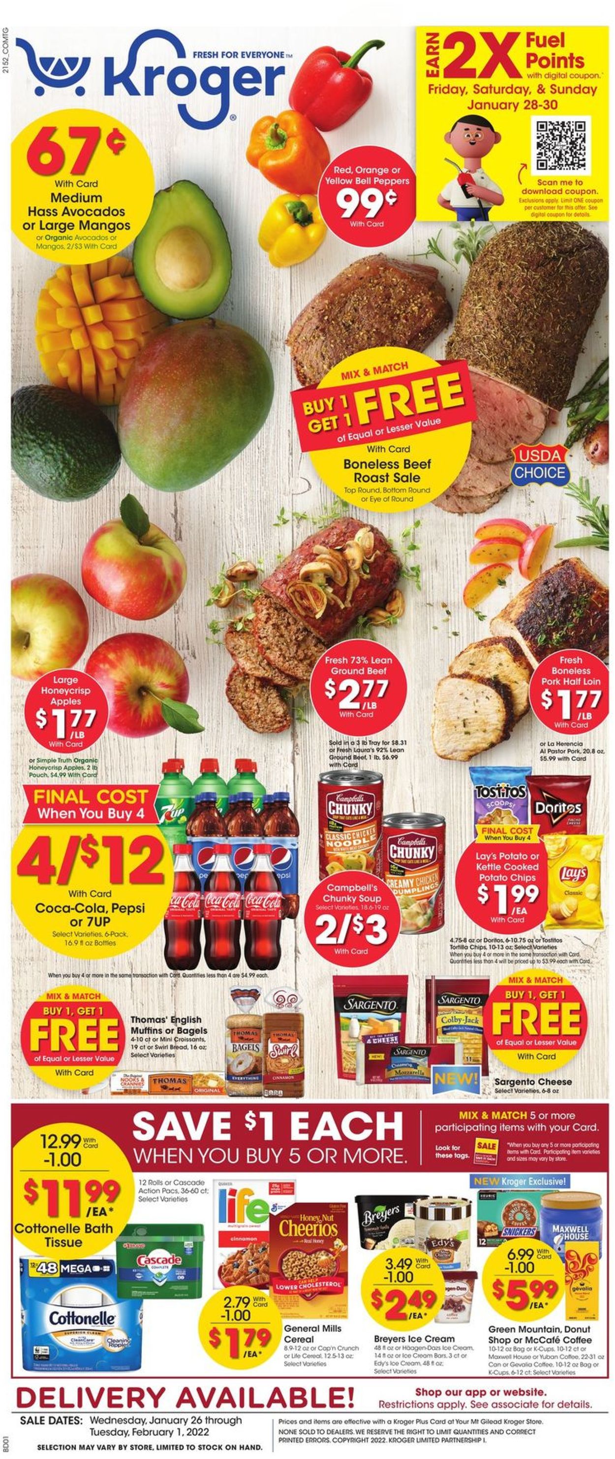Kroger Ad from 01/26/2022