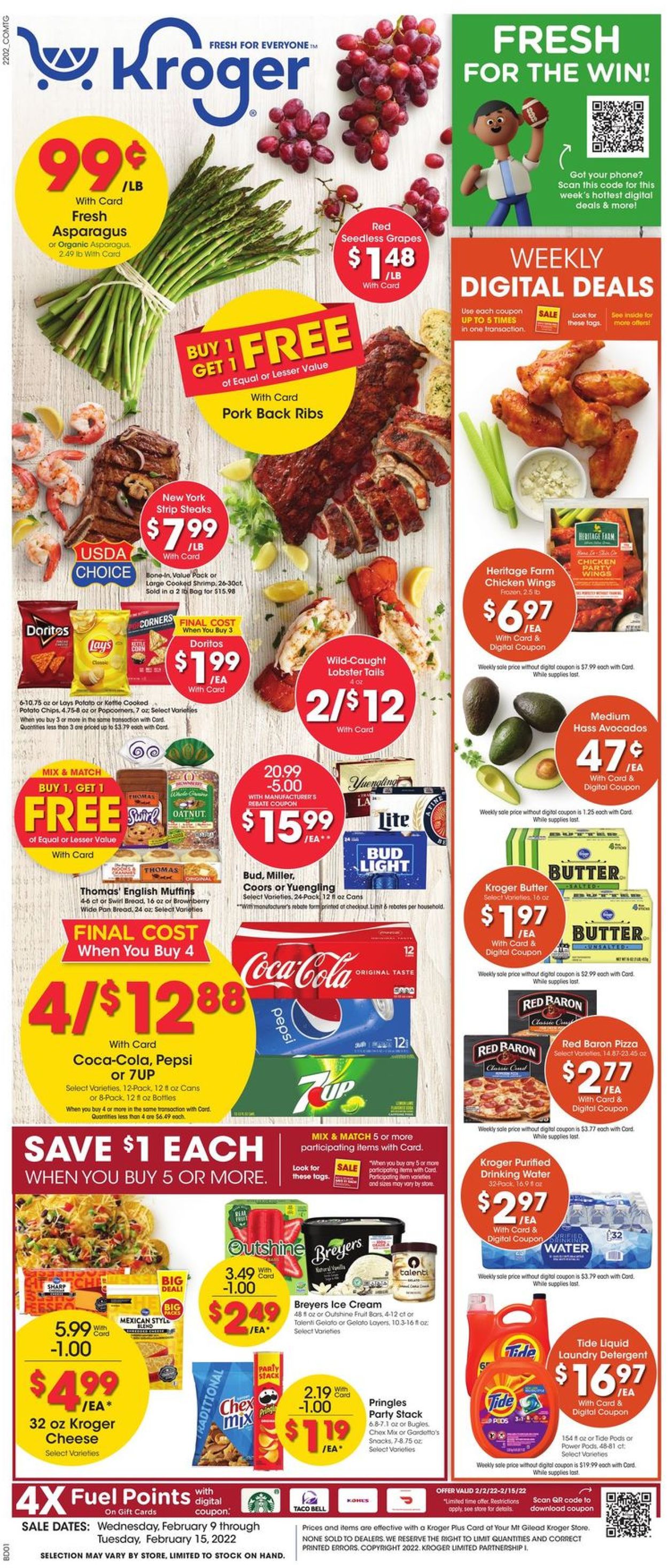 Kroger Ad from 02/09/2022