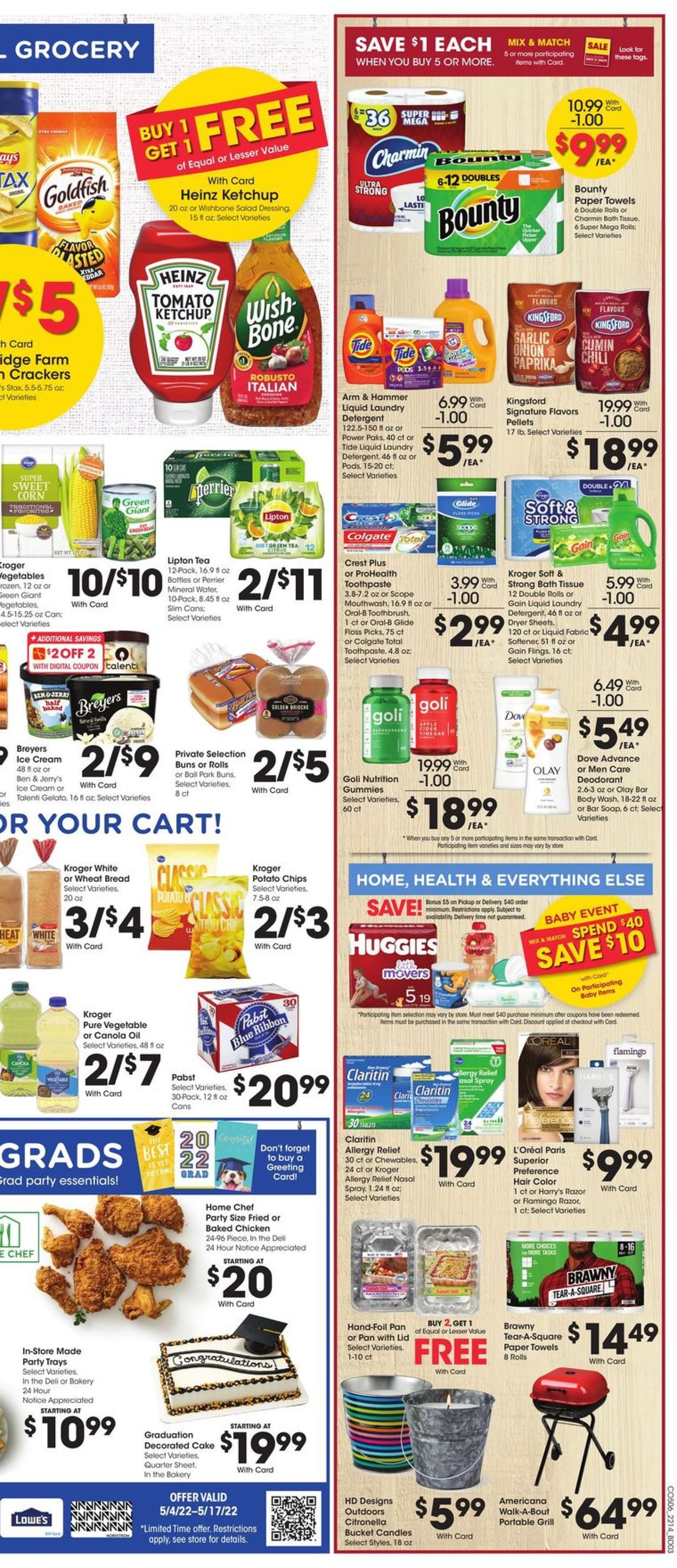 Kroger Ad from 05/04/2022
