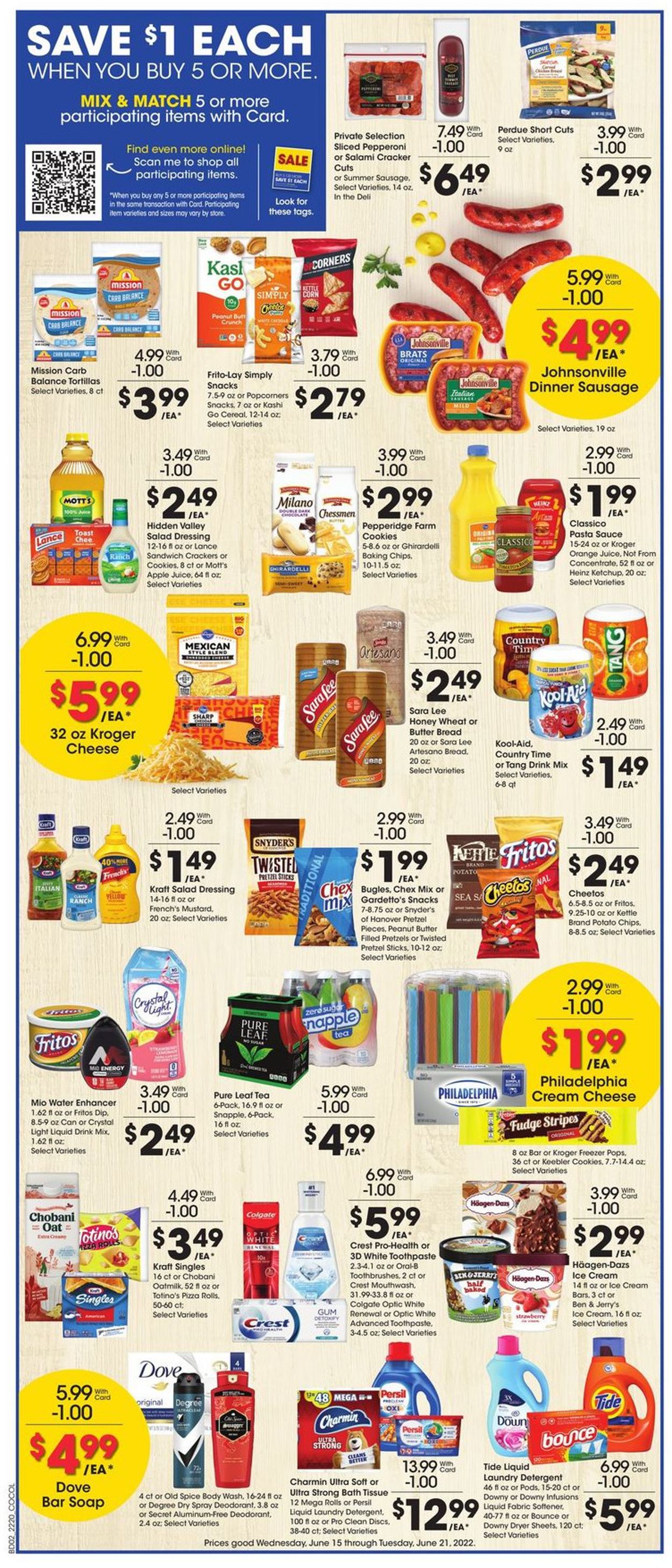 Kroger Ad from 06/15/2022