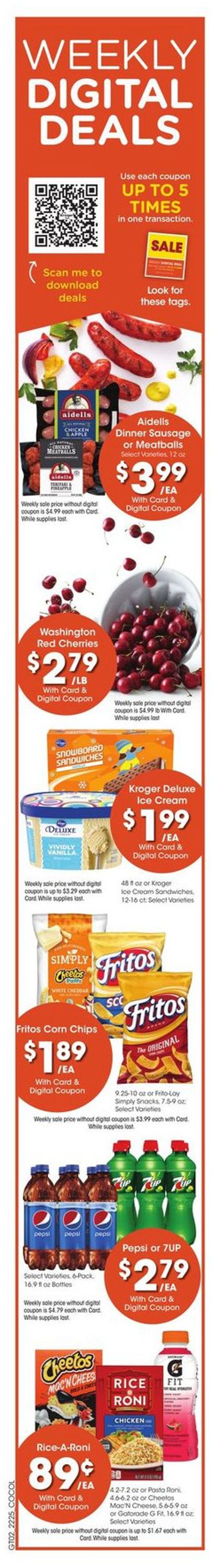 Kroger Ad from 07/20/2022