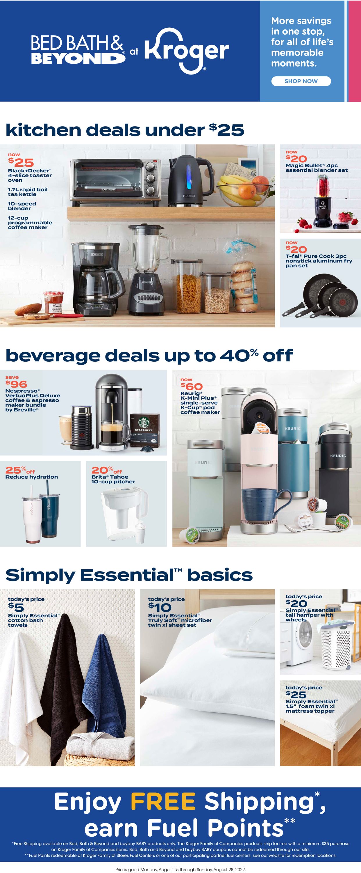 Kroger Ad from 08/15/2022