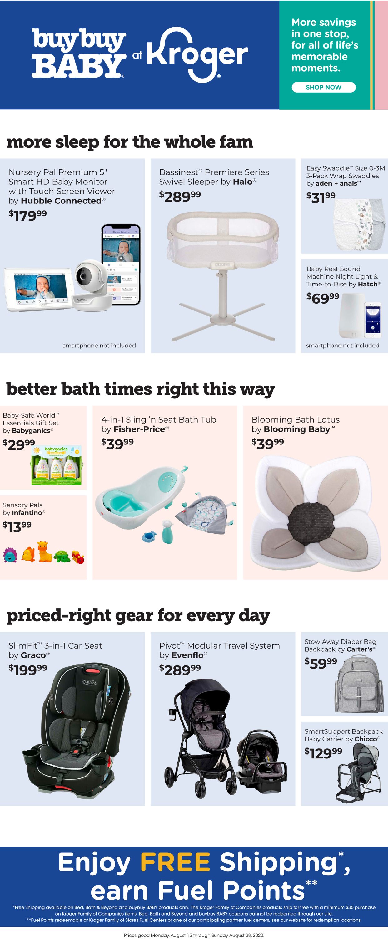 Kroger Ad from 08/15/2022