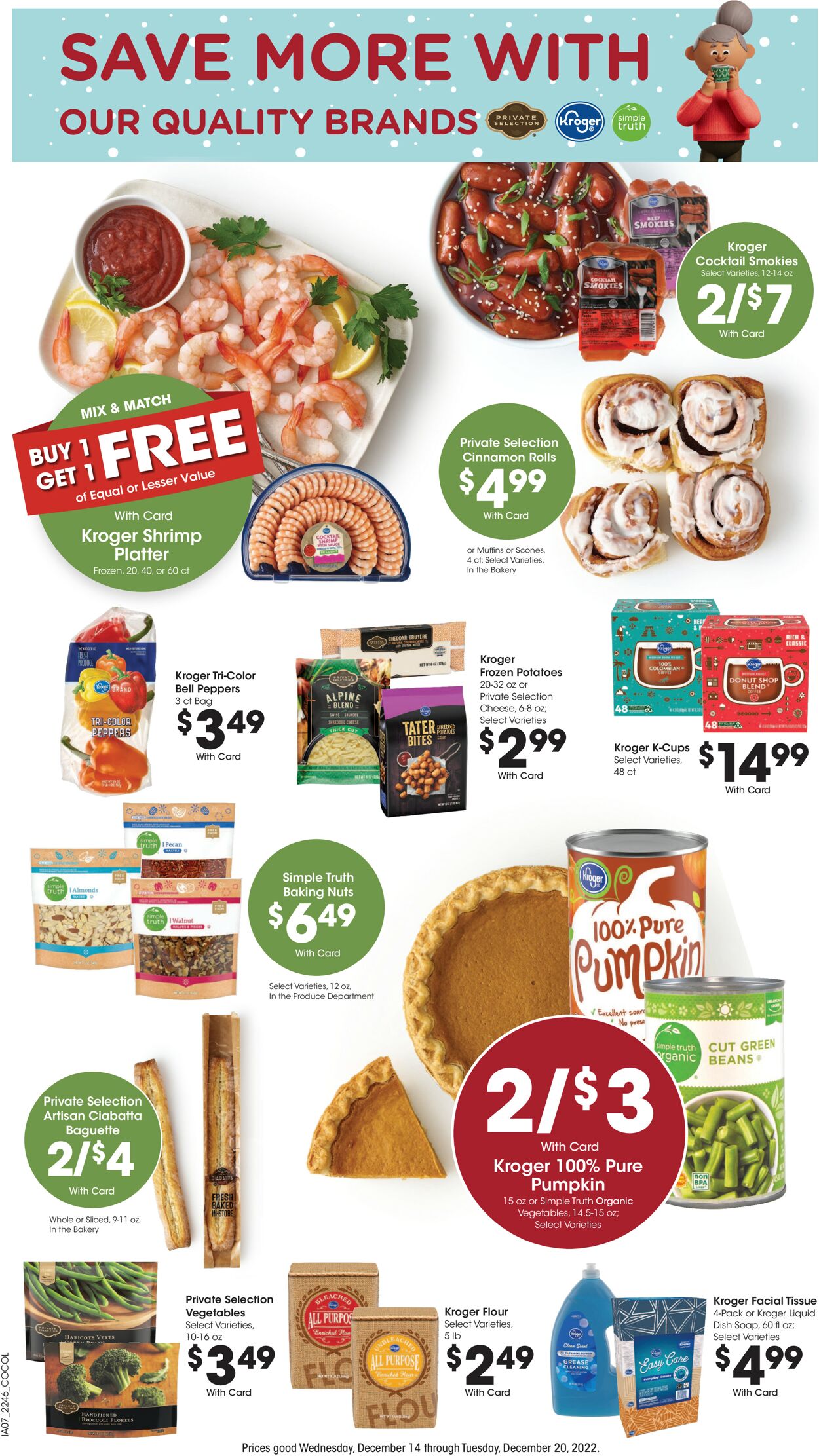 Kroger Ad from 12/14/2022