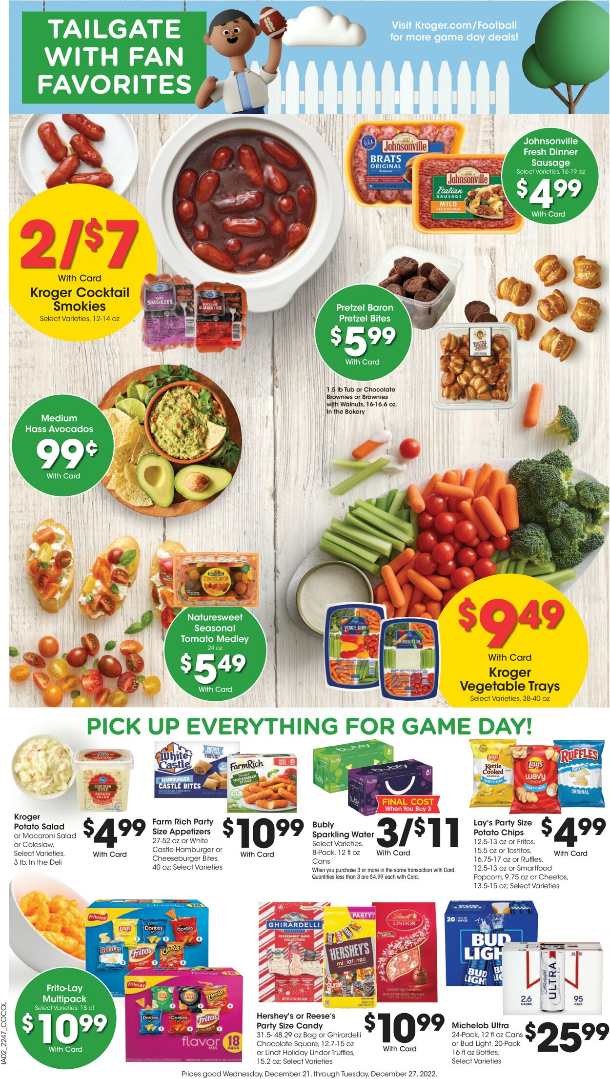 Kroger Ad from 12/21/2022