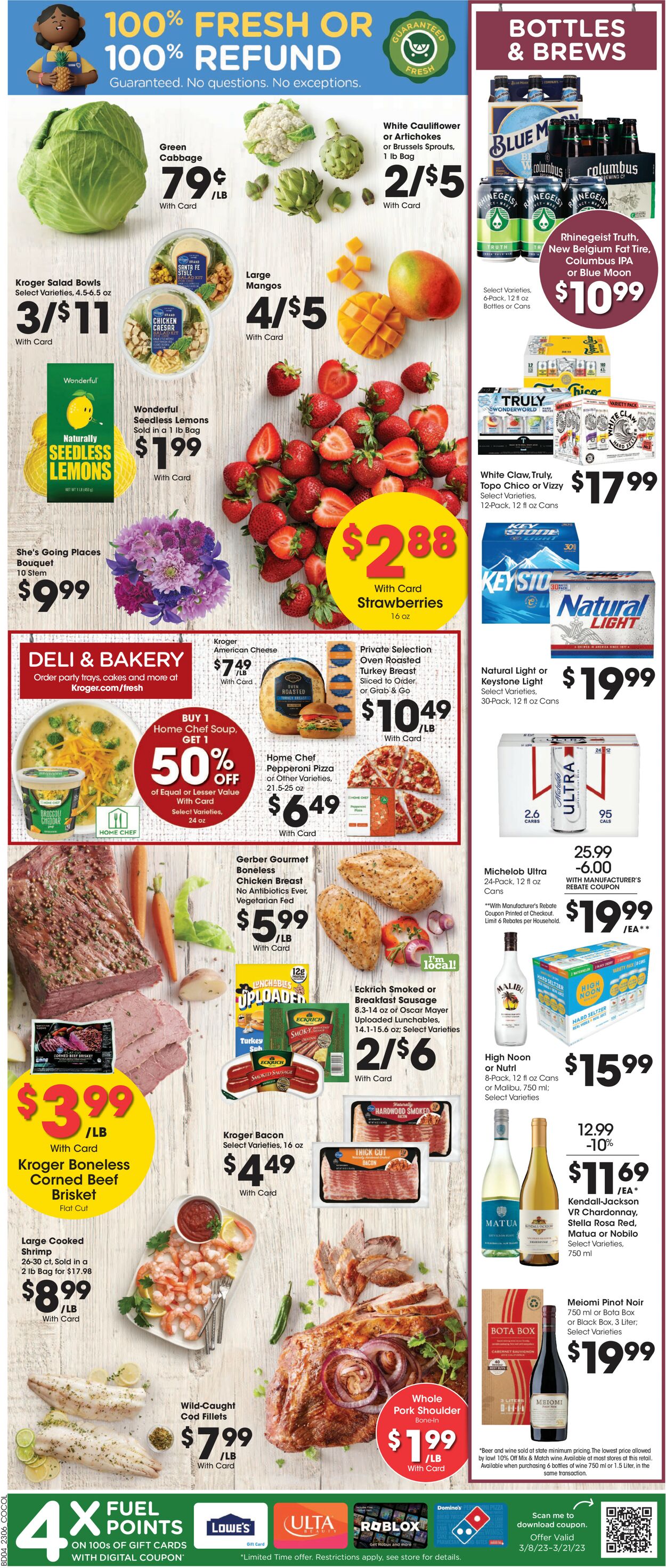 Kroger Ad from 03/08/2023