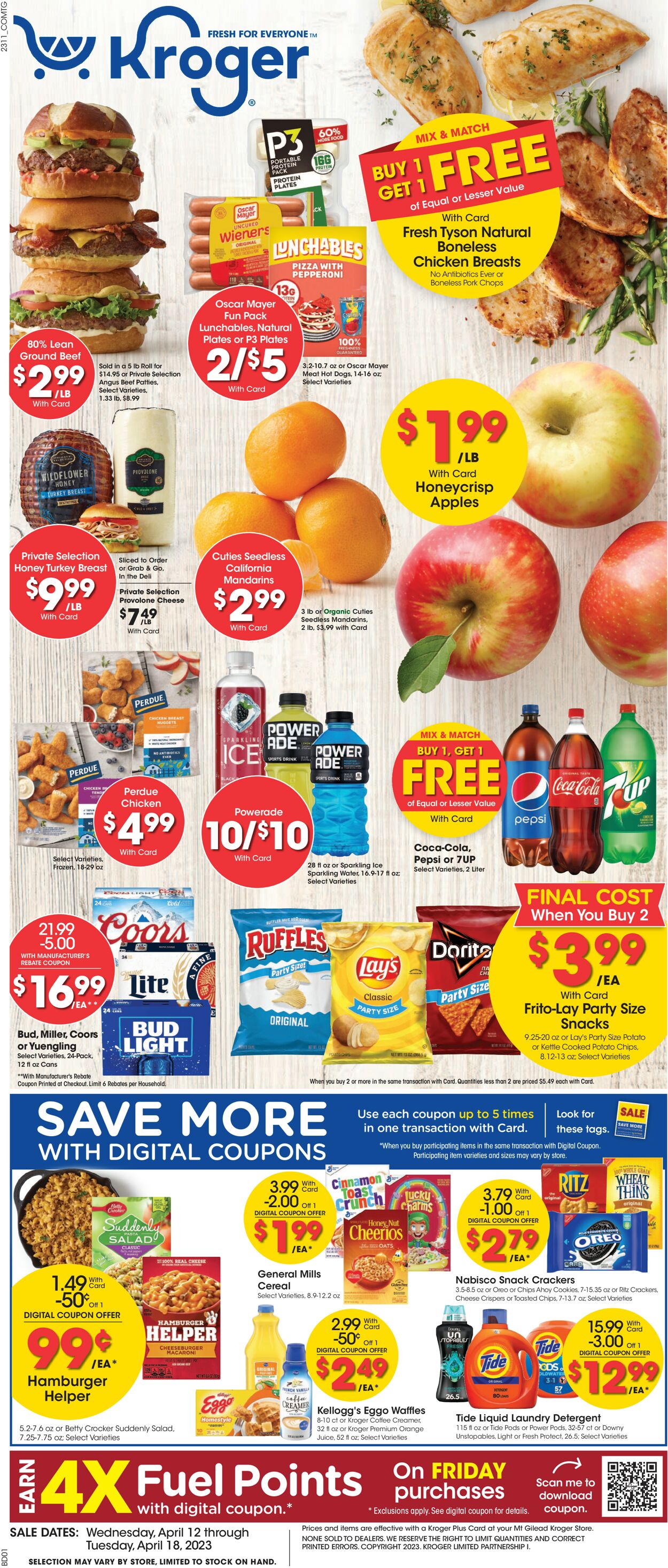 Kroger Ad from 04/12/2023