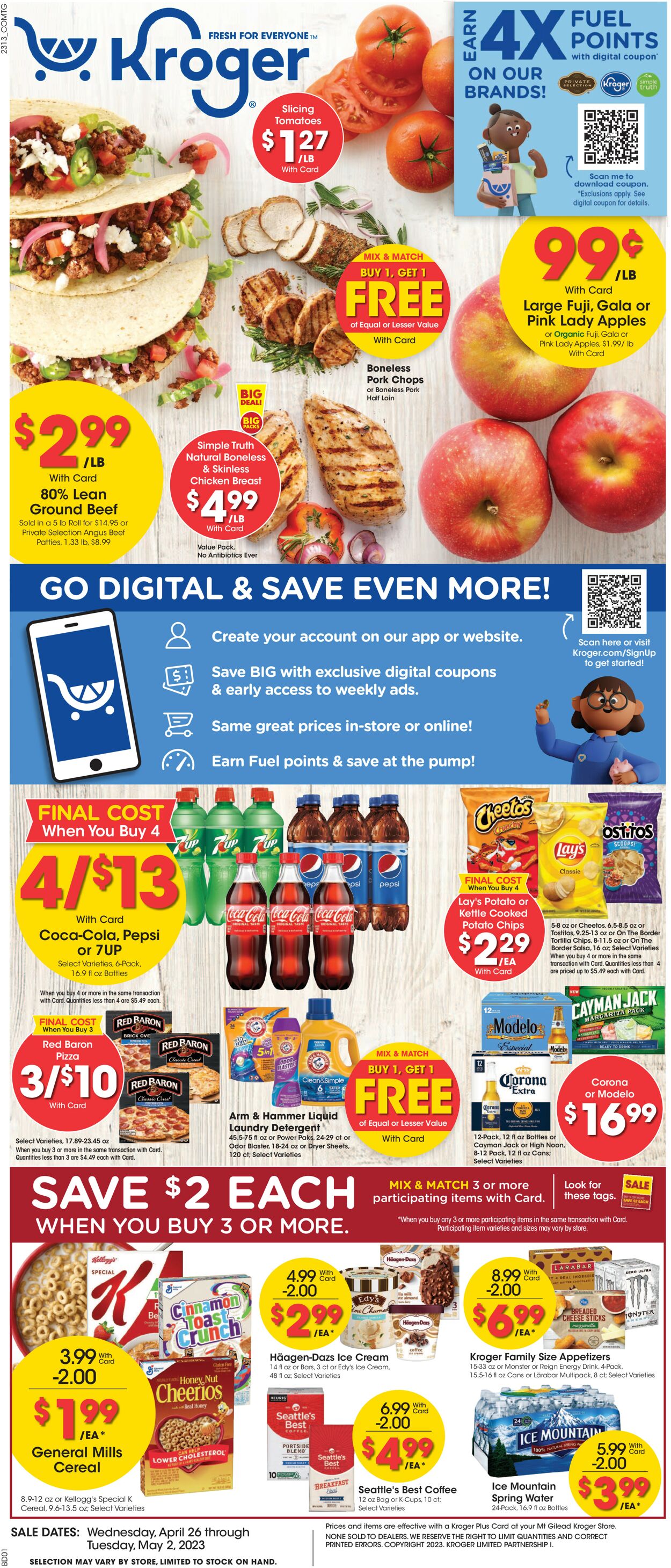 Kroger Ad from 04/26/2023