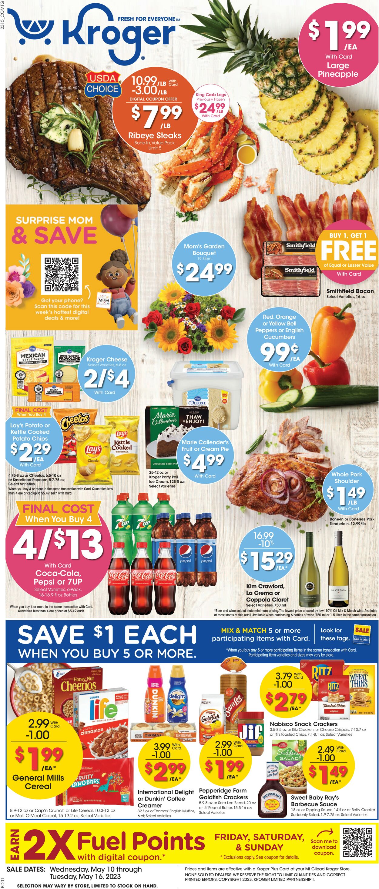 Kroger Ad from 05/10/2023