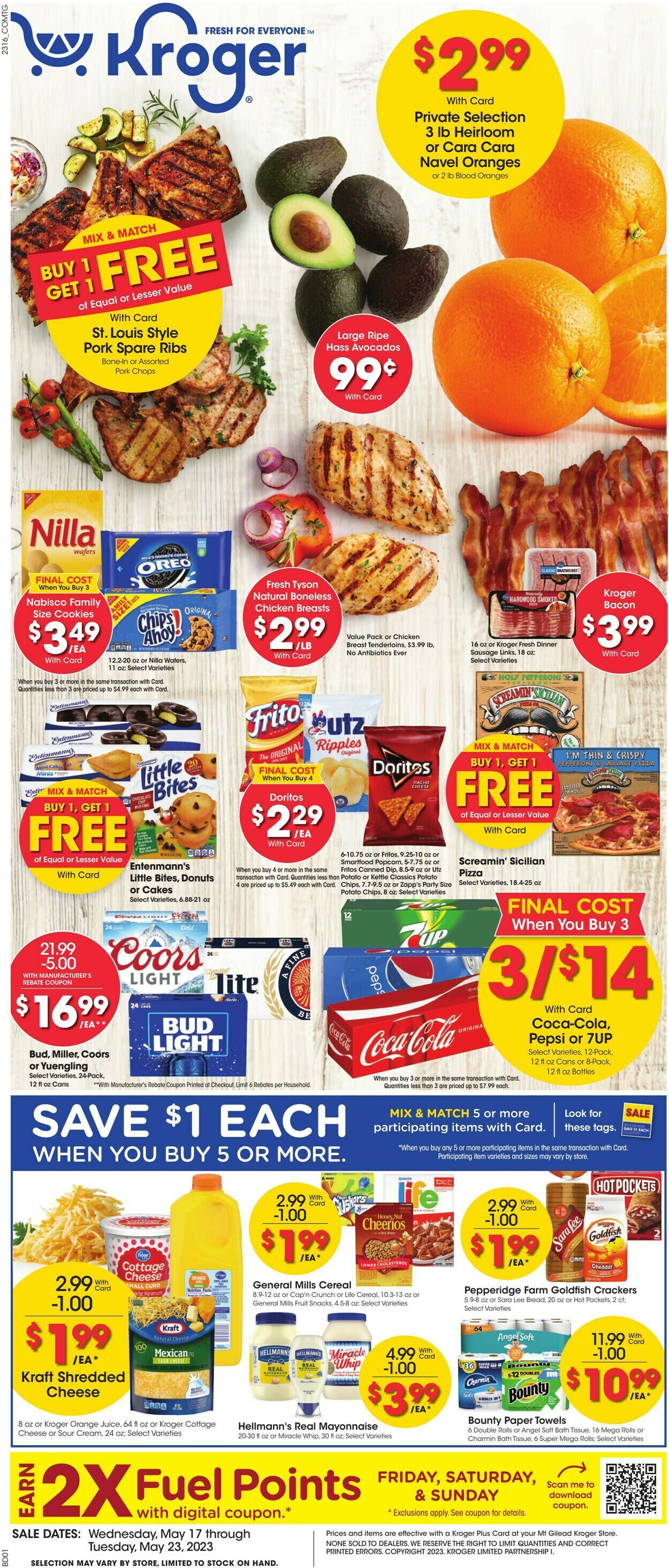 Kroger Ad from 05/17/2023