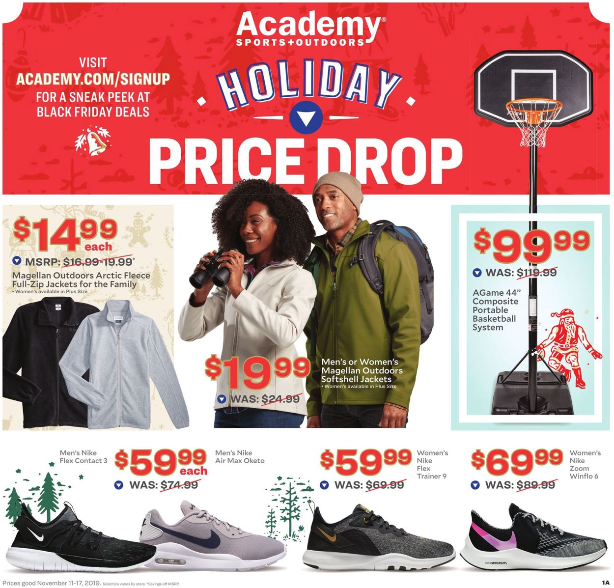 Academy Sports Ad from 11/11/2019