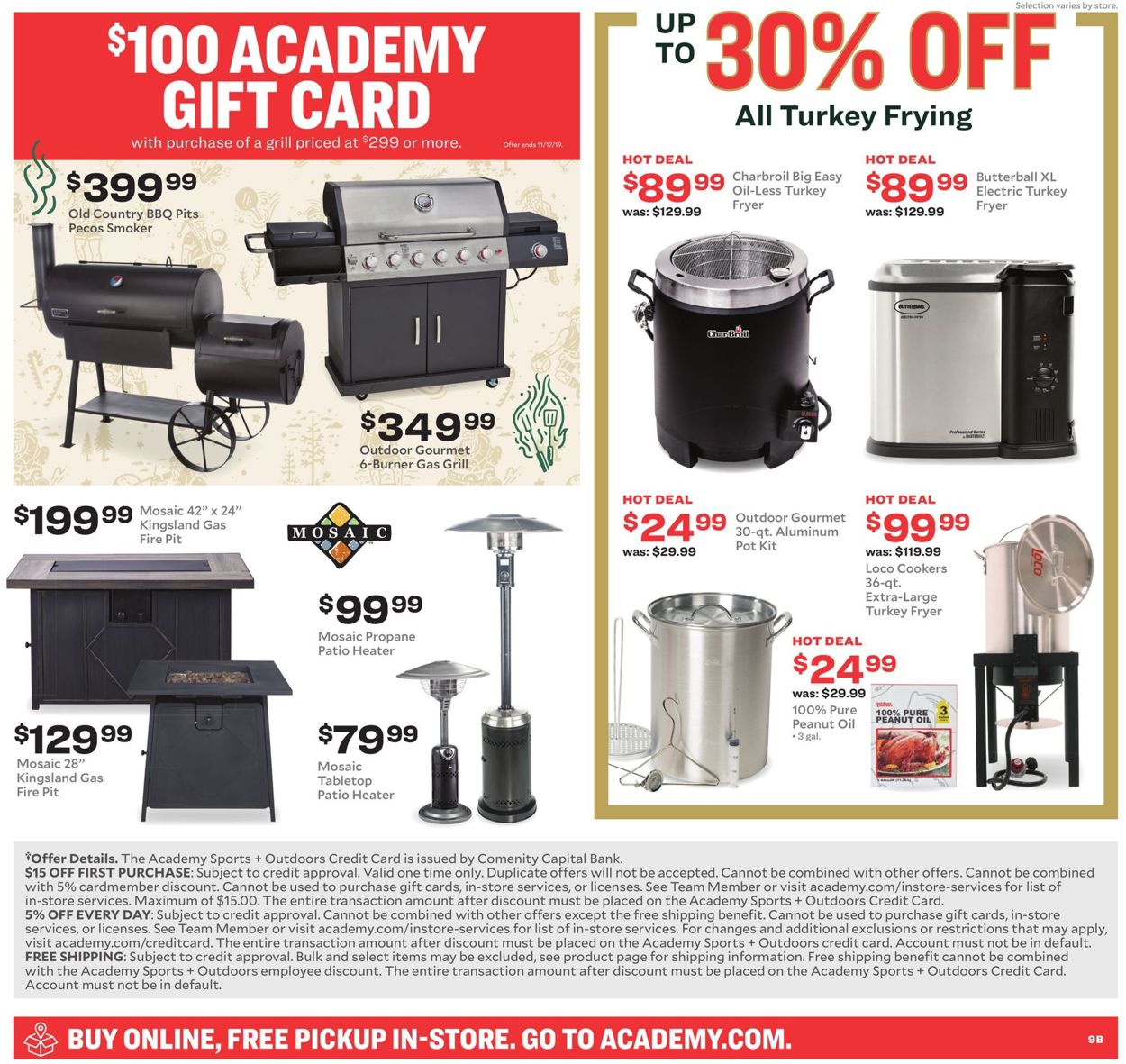 Academy Sports Ad from 11/11/2019