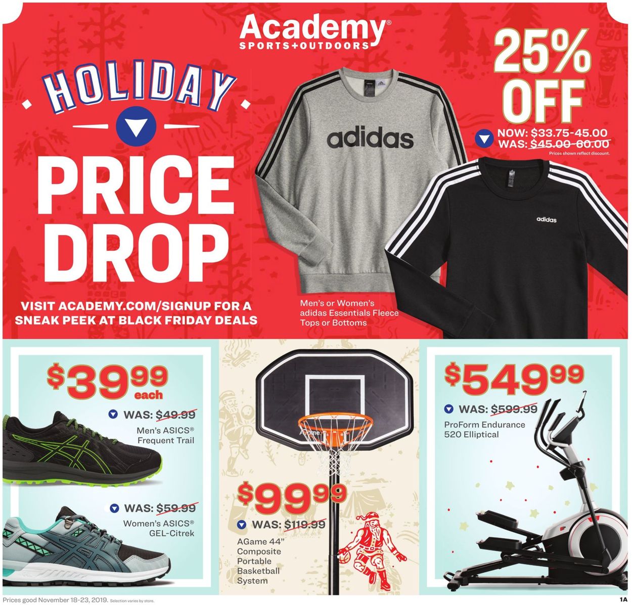 Academy Sports Ad from 11/18/2019