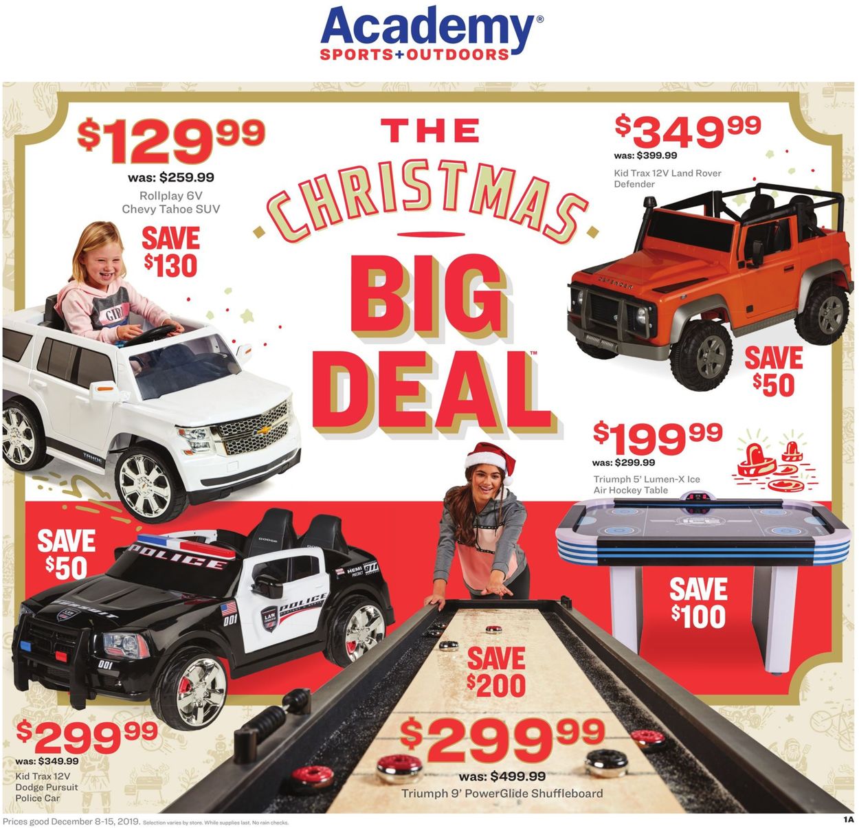 Academy Sports Ad from 12/08/2019