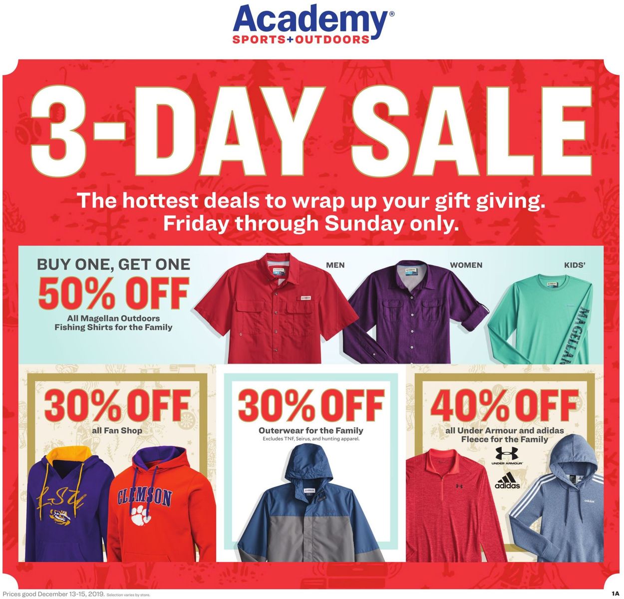 Academy Sports Ad from 12/13/2019