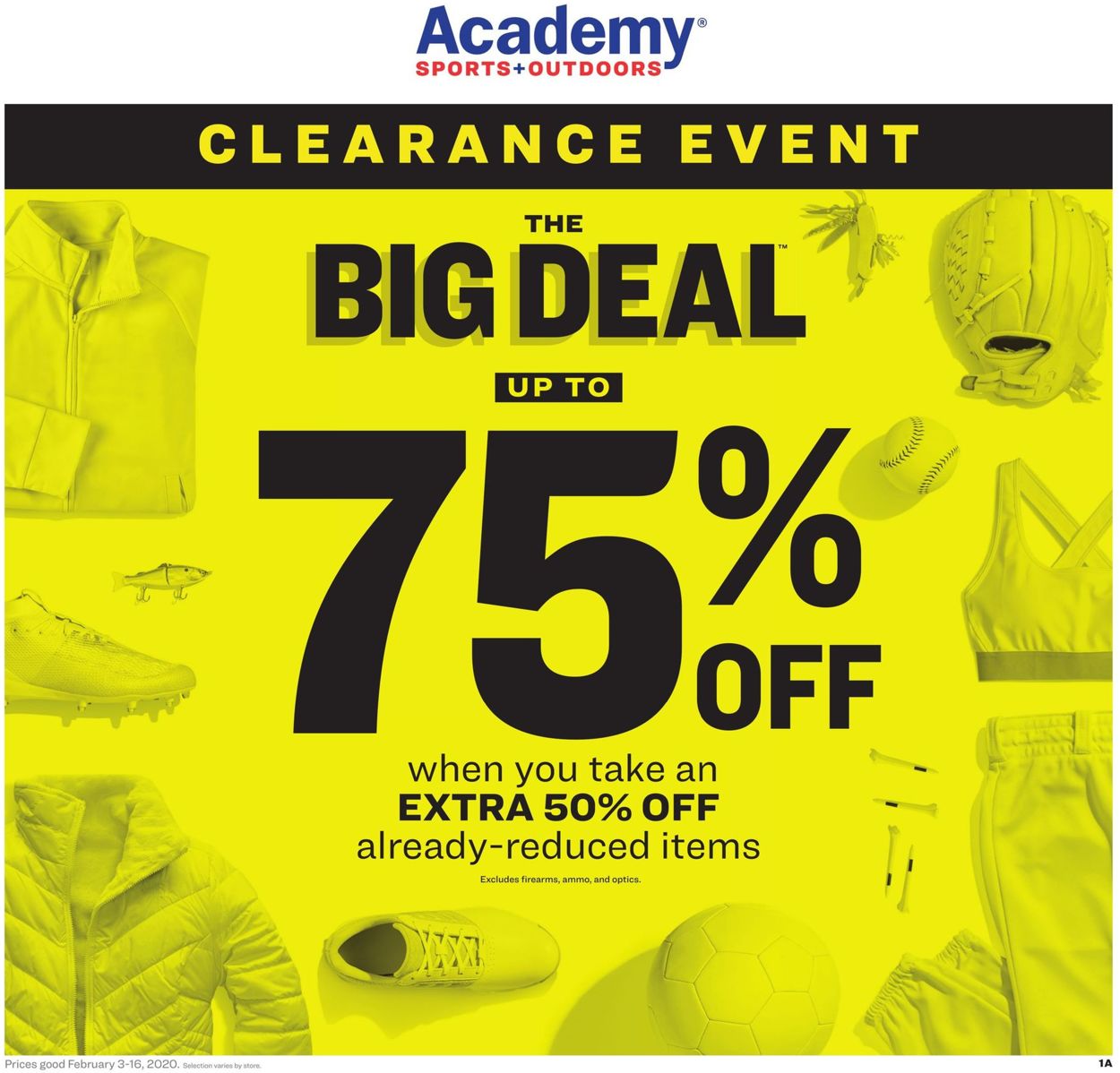 Academy Sports Ad from 02/03/2020