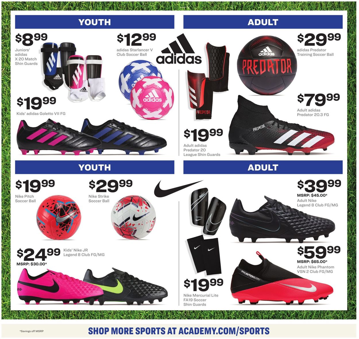 Academy Sports Ad from 03/30/2020