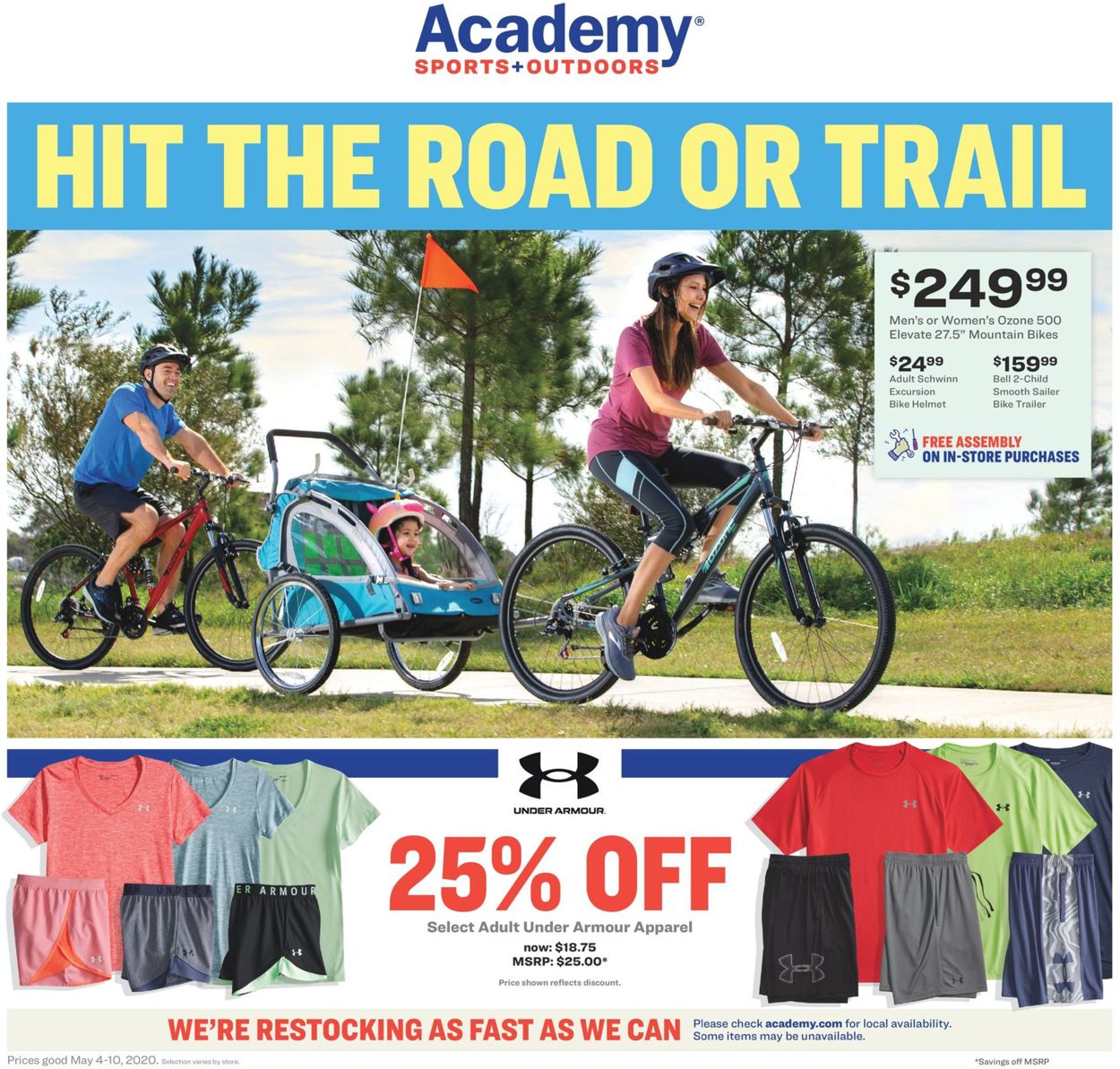 Academy Sports Ad from 05/04/2020