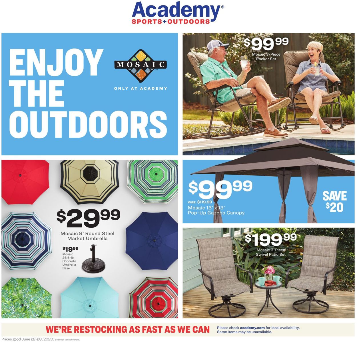 Academy Sports Ad from 06/22/2020