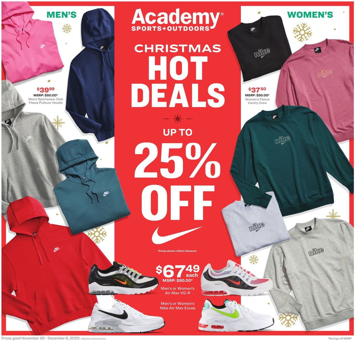 Academy Sports Ad from 11/29/2020