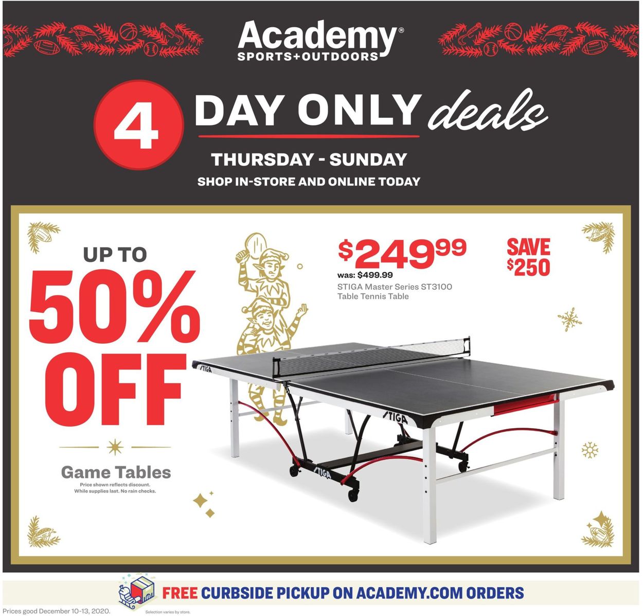 Academy Sports Ad from 12/10/2020