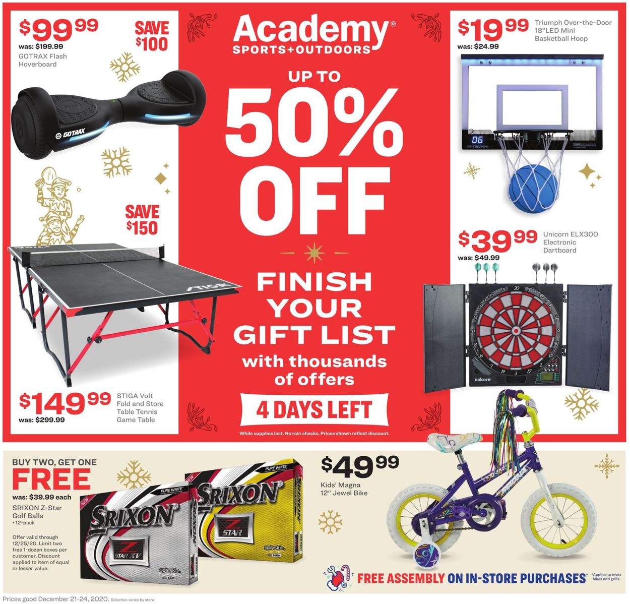 Academy Sports Ad from 12/21/2020