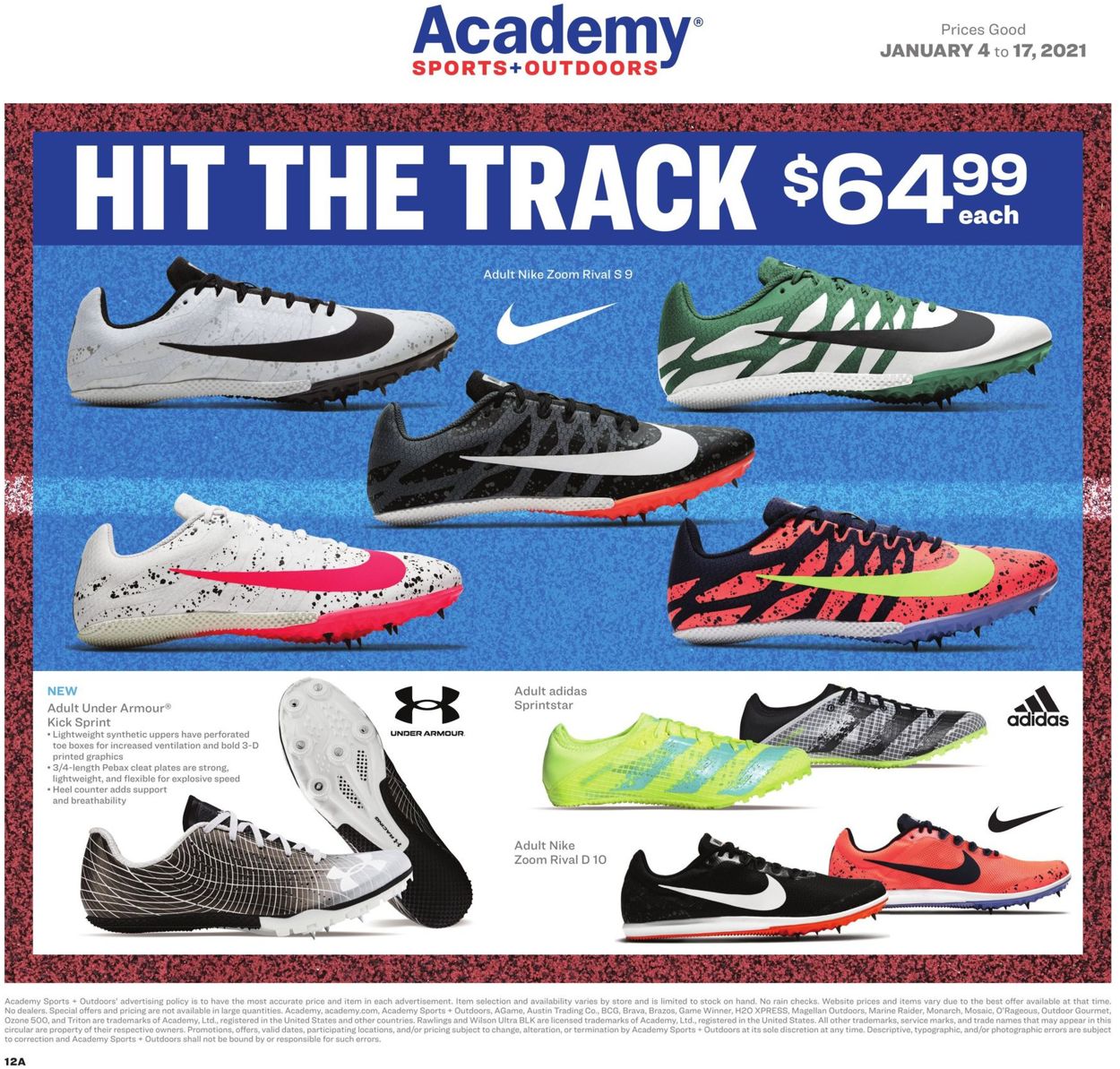 Academy Sports Ad from 01/04/2021