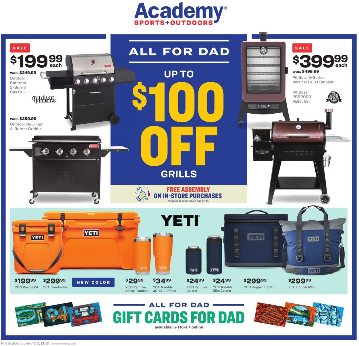 Academy Sports Ad from 06/07/2021