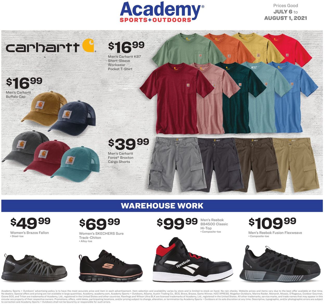 Academy Sports Ad from 07/06/2021