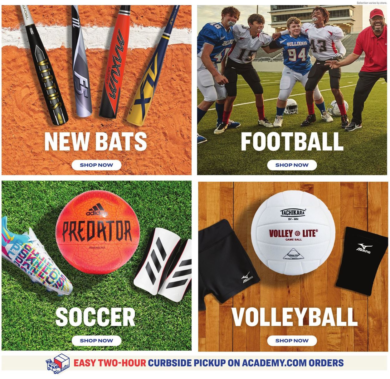 Academy Sports Ad from 08/30/2021