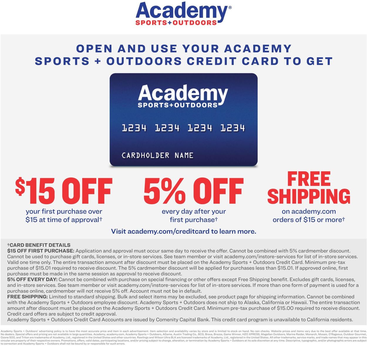 Academy Sports Ad from 11/15/2021