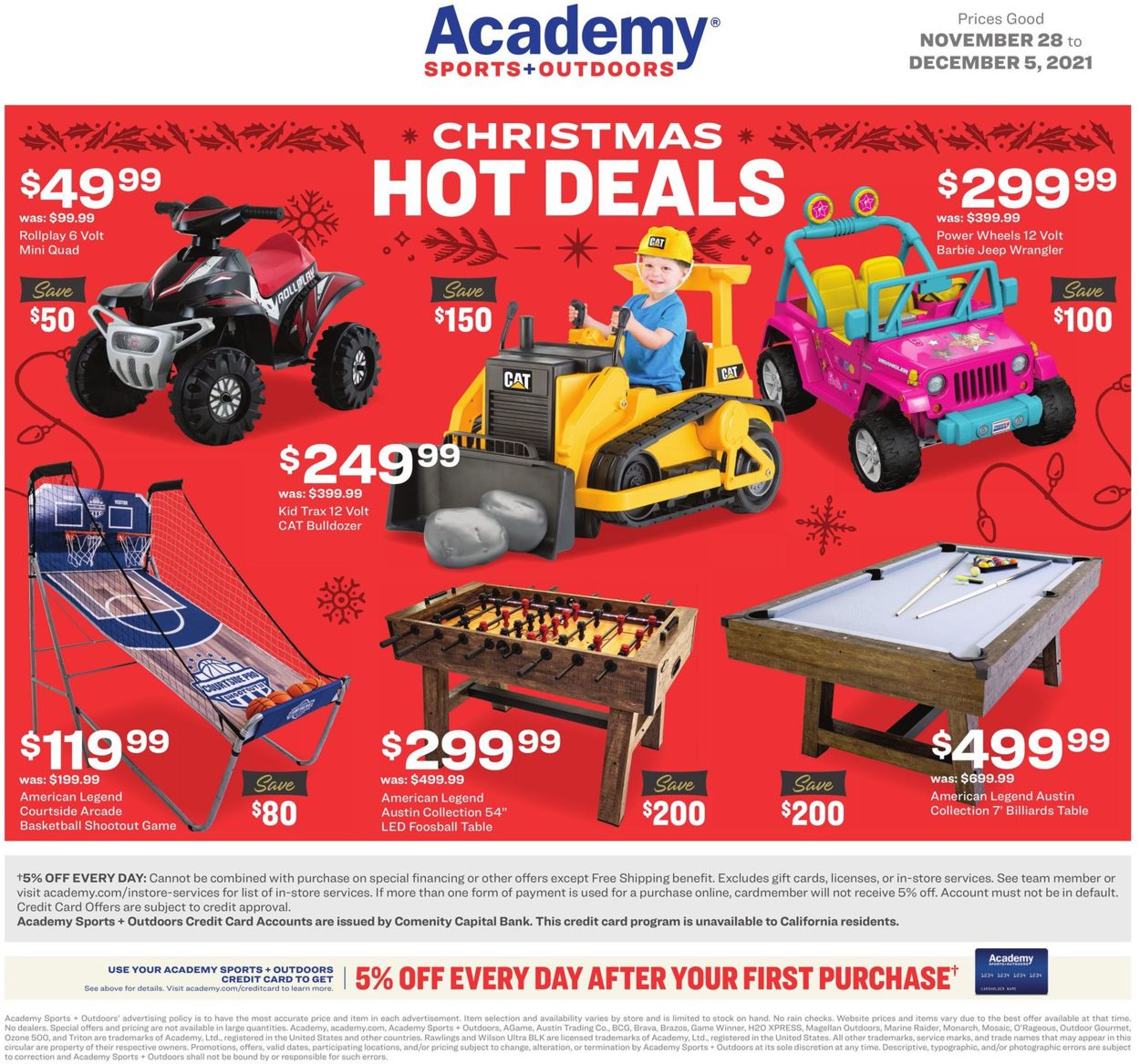 Academy Sports Ad from 11/28/2021