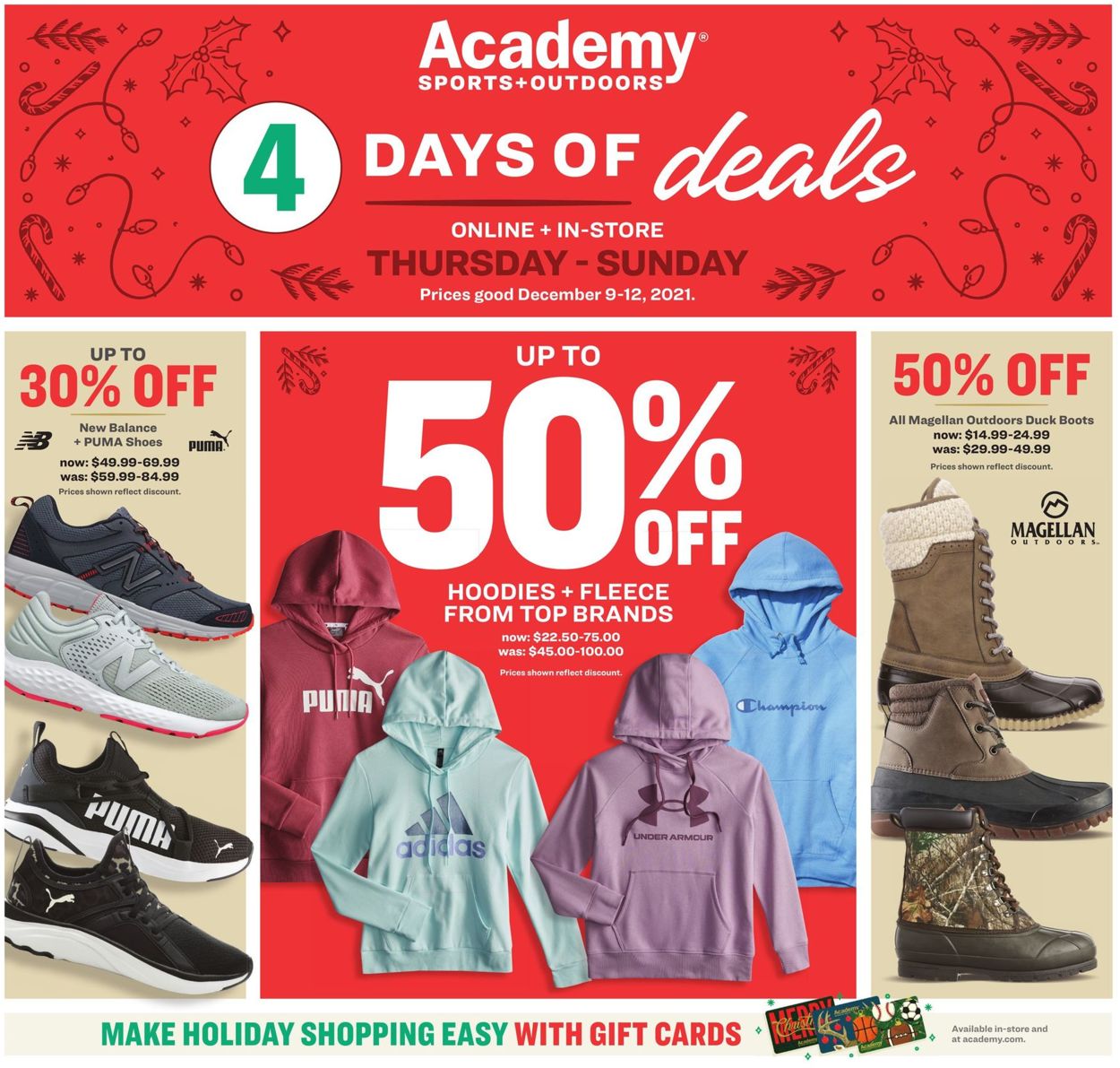 Academy Sports Ad from 12/09/2021