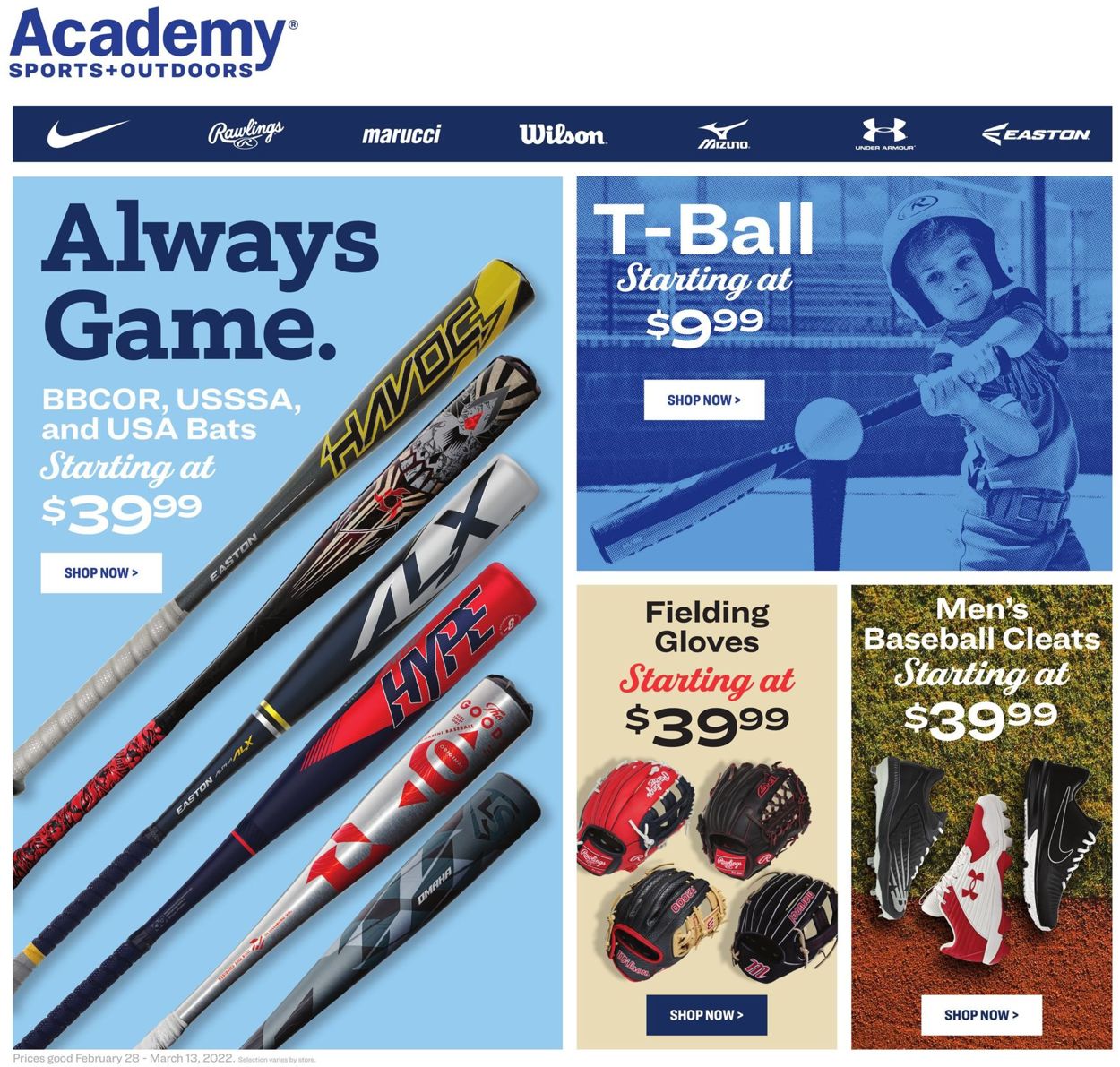 Academy Sports Ad from 02/28/2022