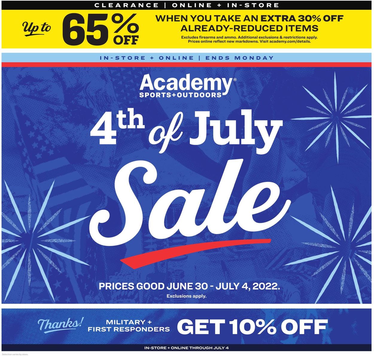 Academy Sports Ad from 06/30/2022