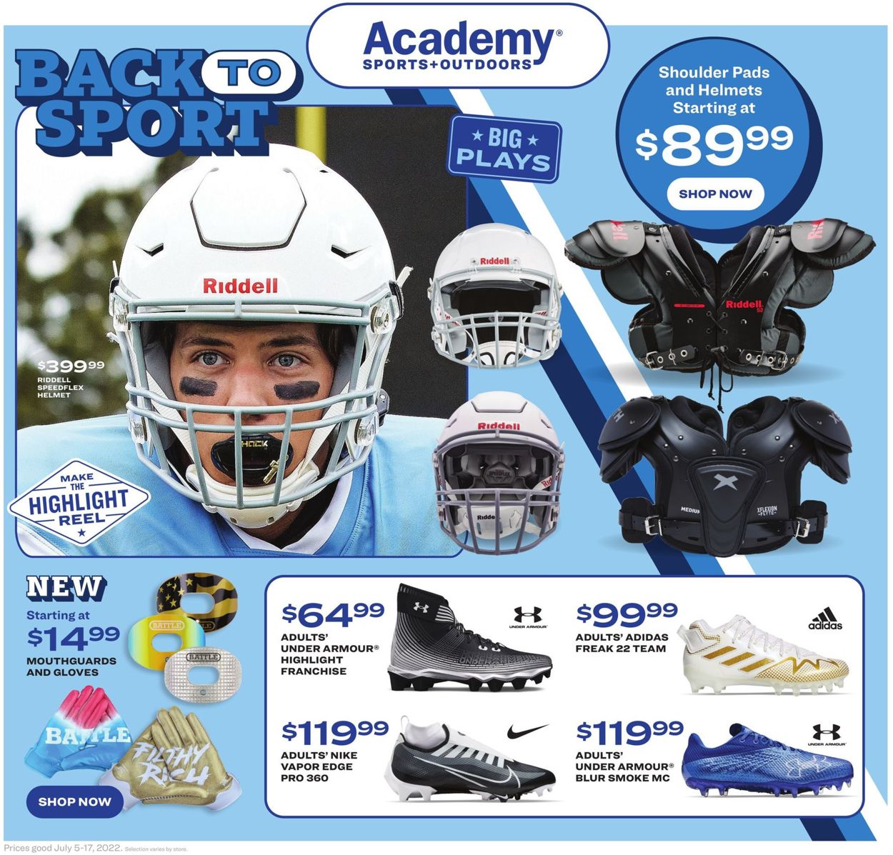 Academy Sports Ad from 07/05/2022