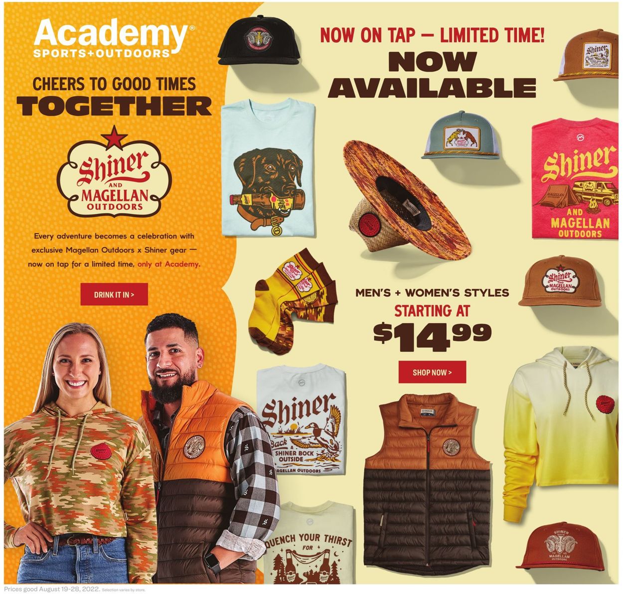 Academy Sports Ad from 08/15/2022