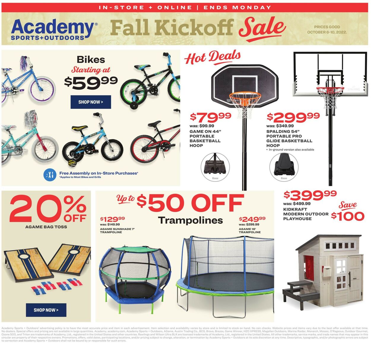 Academy Sports Ad from 10/06/2022