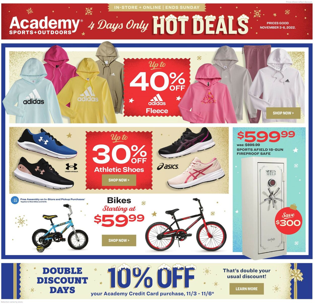 Academy Sports Ad from 11/03/2022