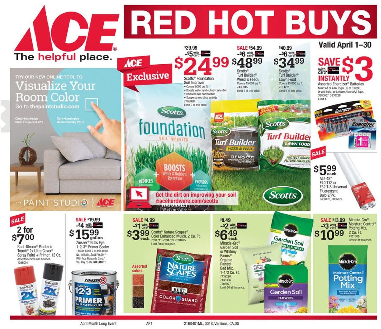Ace Hardware Ad from 04/01/2019